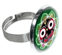 Luminous Ring Jagannath Lotus Emerald Narrow